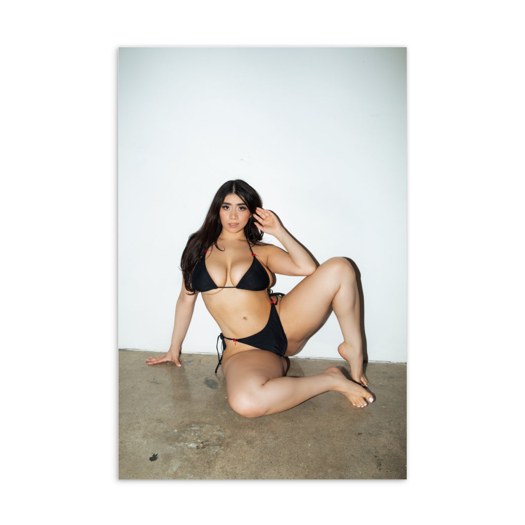 Violet Myers Black Bikini Series 2 Postcard